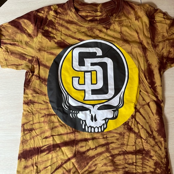 San Diego Padres Grateful Dead Collab Tie Dye Tshirt - Picture 1 of 3